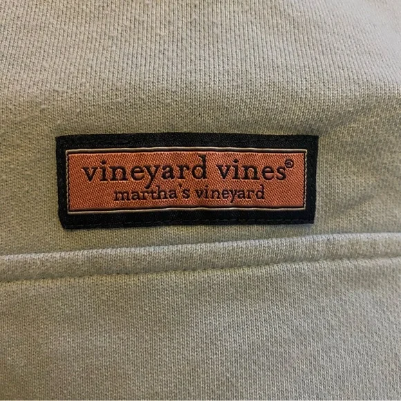 Vineyard Vines Men’s XS Quarter-Zip Pullover Sweatshirt Light Blue - Picture 8 of 8